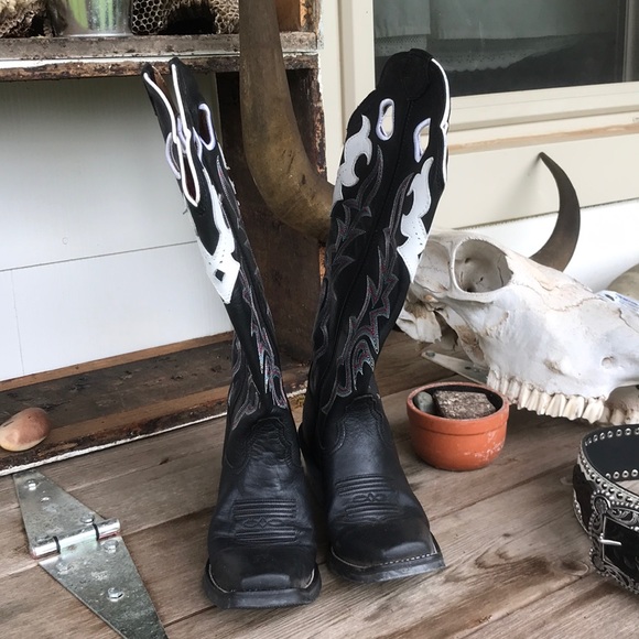 Matching pair Tony Lama boots and Nocona belt. - Picture 1 of 8